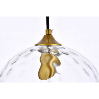 Elegant Cashel Pendant - Brass, L 9.8" (LD2282BR)
