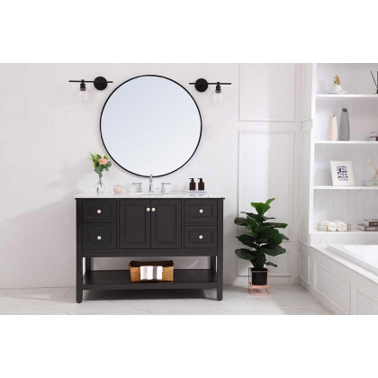 Elegant Wall Sconce - Black, Left Side (LD2302BK)