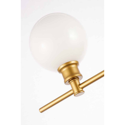 Elegant Wall Sconce - Brass/Matte Glass, Left Side (LD2303BR)