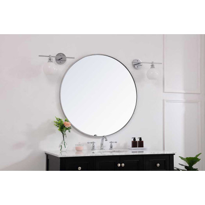 Elegant Wall Sconce - Chrome/Matte Glass, Left Side (LD2303C)