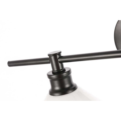 Elegant Wall Sconce - Black/Matte Glass, Right Side (LD2305BK)