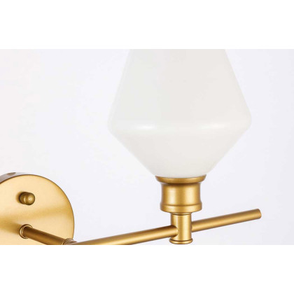 Elegant Wall Sconce - Brass/Matte Glass, Right Side (LD2305BR)