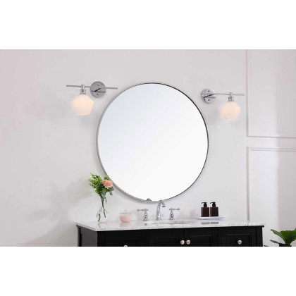 Elegant Wall Sconce - Chrome/Matte Glass, Right Side (LD2305C)