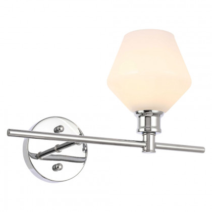 Elegant Wall Sconce - Chrome/Matte Glass, Right Side (LD2305C)
