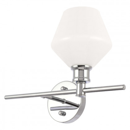 Elegant Wall Sconce - Chrome/Matte Glass, Right Side (LD2305C)