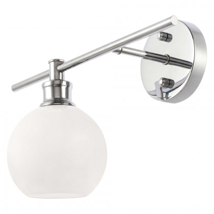Elegant Wall Sconce - Chrome/Matte Glass, Right Side (LD2307C)