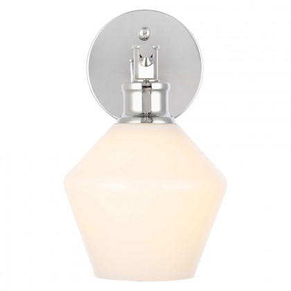 Elegant Wall Sconce - Chrome/Matte Glass (LD2309C)