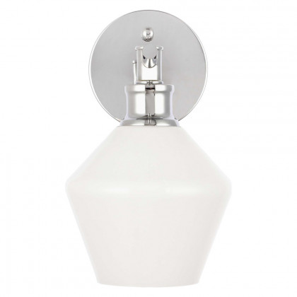 Elegant Wall Sconce - Chrome/Matte Glass (LD2309C)