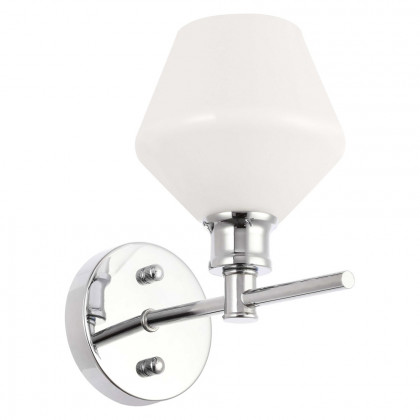 Elegant Wall Sconce - Chrome/Matte Glass (LD2309C)