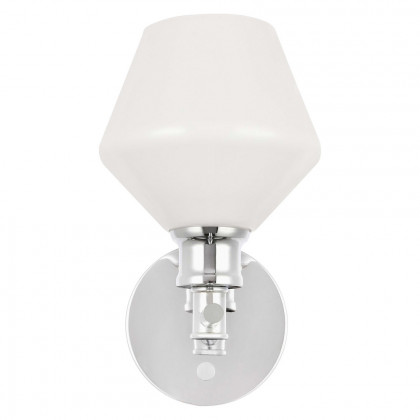 Elegant Wall Sconce - Chrome/Matte Glass (LD2309C)