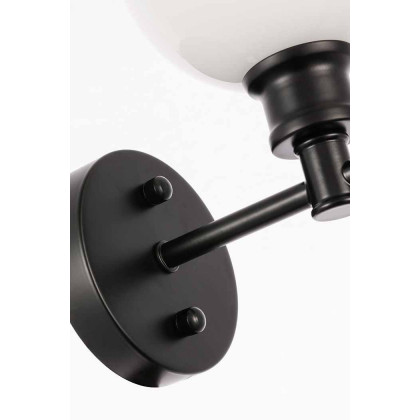 Elegant Wall Sconce - Black/Matte Glass (LD2311BK)