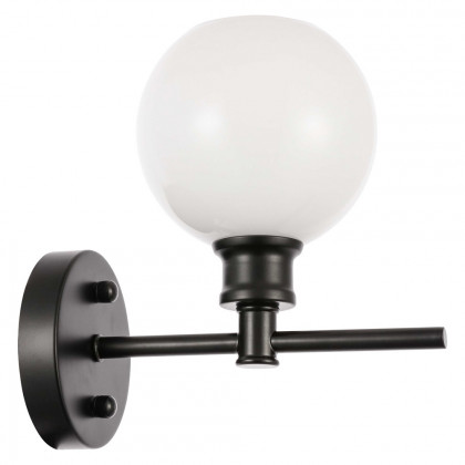 Elegant Wall Sconce - Black/Matte Glass (LD2311BK)