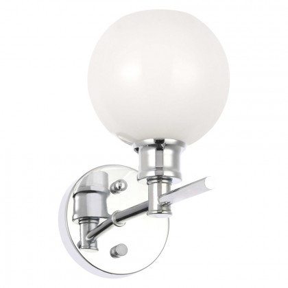 Elegant Wall Sconce - Chrome/Matte Glass (LD2311C)