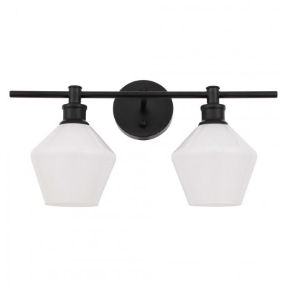 Elegant Wall Sconce - Black/Matte Glass (LD2313BK)