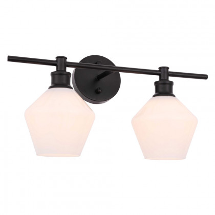 Elegant Wall Sconce - Black/Matte Glass (LD2313BK)