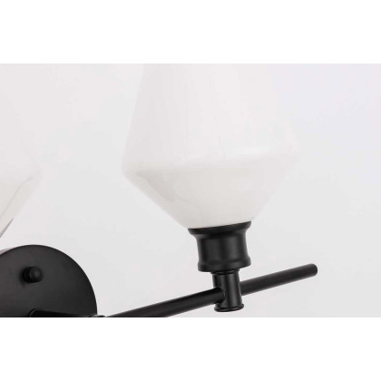 Elegant Wall Sconce - Black/Matte Glass (LD2313BK)