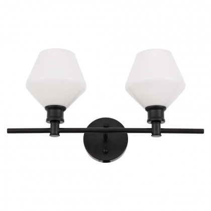 Elegant Wall Sconce - Black/Matte Glass (LD2313BK)
