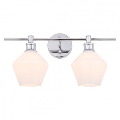 Elegant Wall Sconce - Chrome/Matte Glass (LD2313C)