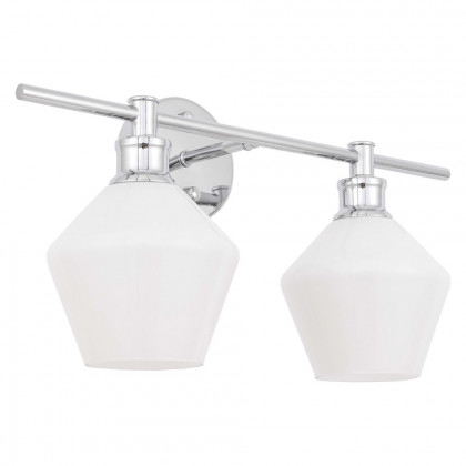 Elegant Wall Sconce - Chrome/Matte Glass (LD2313C)