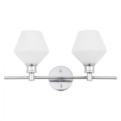 Elegant Wall Sconce - Chrome/Matte Glass (LD2313C)