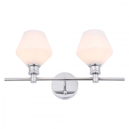 Elegant Wall Sconce - Chrome/Matte Glass (LD2313C)