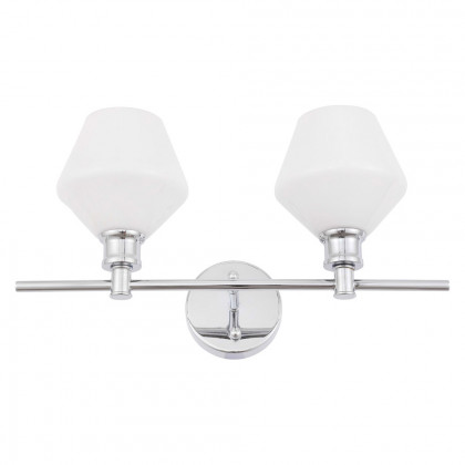 Elegant Wall Sconce - Chrome/Matte Glass (LD2313C)