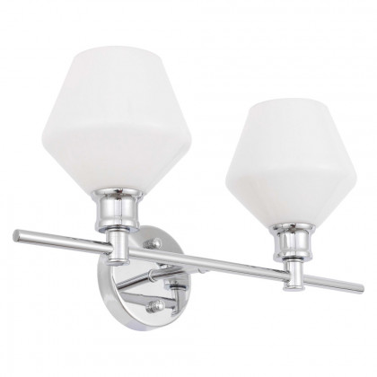 Elegant Wall Sconce - Chrome/Matte Glass (LD2313C)