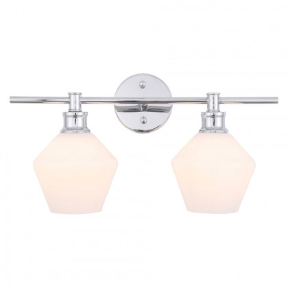 Elegant Wall Sconce - Chrome/Matte Glass (LD2313C)