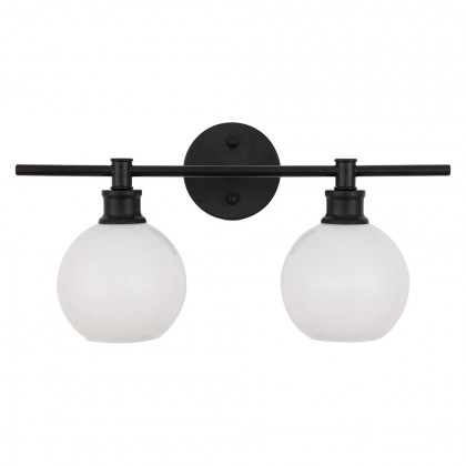 Elegant Wall Sconce - Black/Matte Glass (LD2315BK)