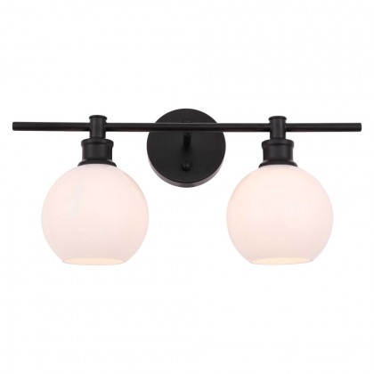 Elegant Wall Sconce - Black/Matte Glass (LD2315BK)