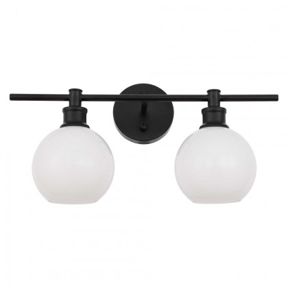 Elegant Wall Sconce - Black/Matte Glass (LD2315BK)