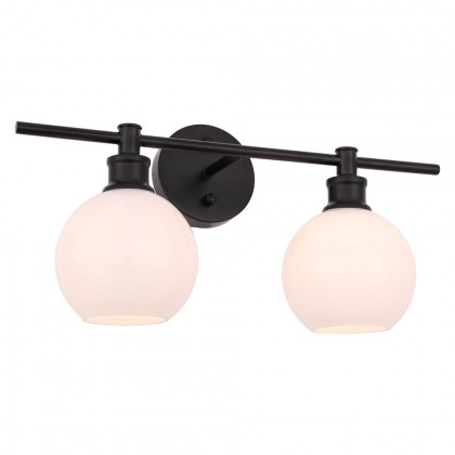 Elegant Wall Sconce - Black/Matte Glass (LD2315BK)