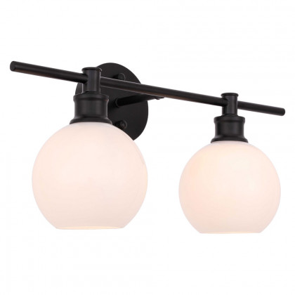 Elegant Wall Sconce - Black/Matte Glass (LD2315BK)