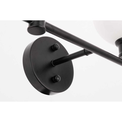 Elegant Wall Sconce - Black/Matte Glass (LD2315BK)