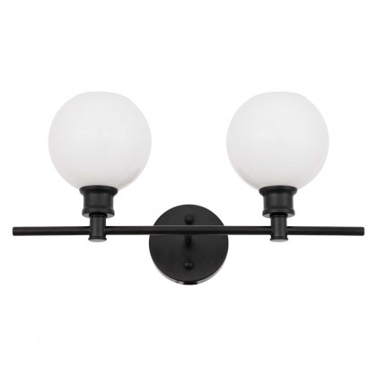 Elegant Wall Sconce - Black/Matte Glass (LD2315BK)
