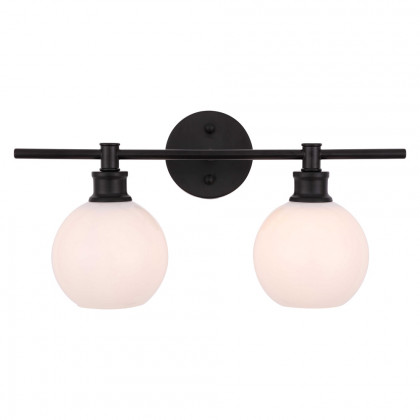 Elegant Wall Sconce - Black/Matte Glass (LD2315BK)