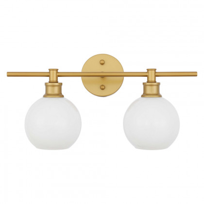 Elegant Wall Sconce - Brass/Matte Glass (LD2315BR)