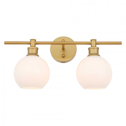 Elegant Wall Sconce - Brass/Matte Glass (LD2315BR)