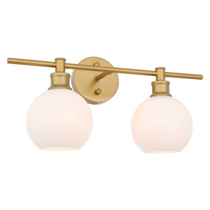 Elegant Wall Sconce - Brass/Matte Glass (LD2315BR)