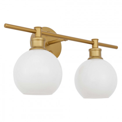 Elegant Wall Sconce - Brass/Matte Glass (LD2315BR)