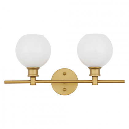 Elegant Wall Sconce - Brass/Matte Glass (LD2315BR)
