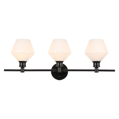 Elegant Wall Sconce - Black/Matte Glass (LD2317BK)
