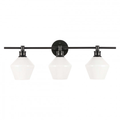 Elegant Wall Sconce - Black/Matte Glass (LD2317BK)