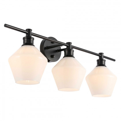 Elegant Wall Sconce - Black/Matte Glass (LD2317BK)