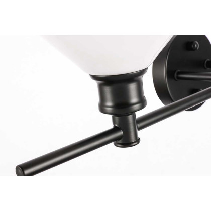 Elegant Wall Sconce - Black/Matte Glass (LD2317BK)