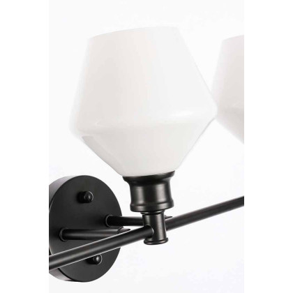 Elegant Wall Sconce - Black/Matte Glass (LD2317BK)