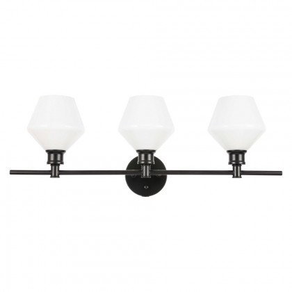 Elegant Wall Sconce - Black/Matte Glass (LD2317BK)