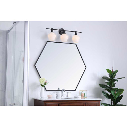 Elegant Wall Sconce - Black/Matte Glass (LD2317BK)