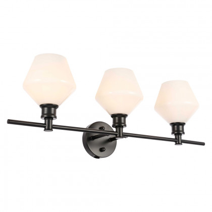 Elegant Wall Sconce - Black/Matte Glass (LD2317BK)