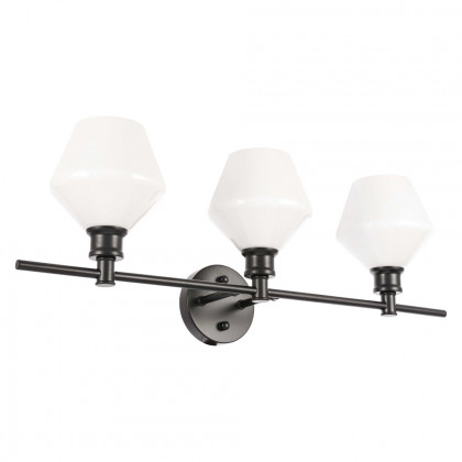 Elegant Wall Sconce - Black/Matte Glass (LD2317BK)